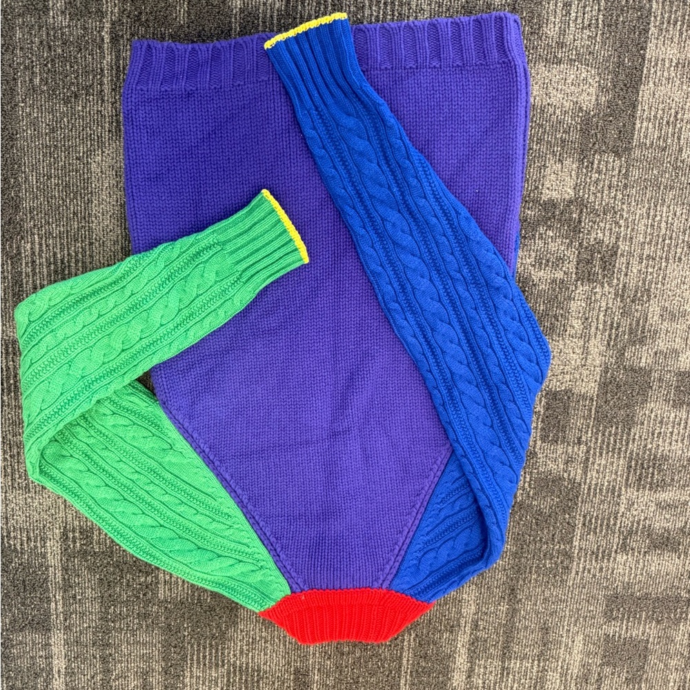 Burberry Multicolor Cable-Knit Turtleneck Sweater it’s a men’s XS EUC - Picture 11 of 11